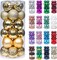 " Christmas Ball Ornaments Shatterproof Christmas Ornament (2.36'', Gold)